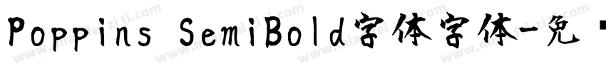 Poppins SemiBold字体字体字体转换